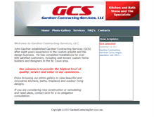 Tablet Screenshot of gardnercontractingservices.com